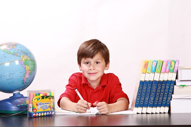 picture of a boy in classroom